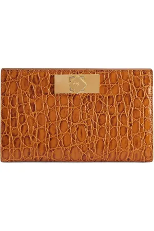 Giuseppe Zanotti Clutch med krokodilleeffekt