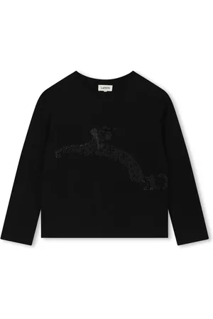 Lanvin T-shirt med rhinstenudsmykning