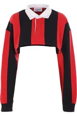 Vaquera Cropped rugbyskjorte med striber