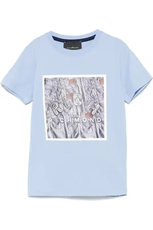 John Richmond T-shirt med logotryk