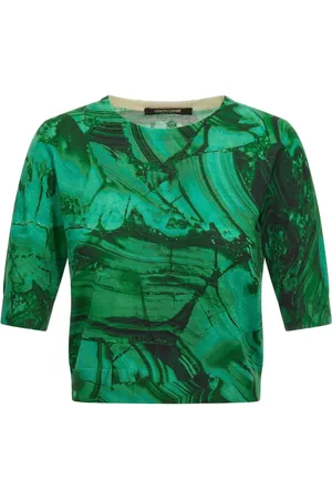 Roberto Cavalli T-shirt med abstrakt tryk