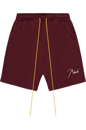 Rhude Maroon/Burgundy træningsshorts i frotté