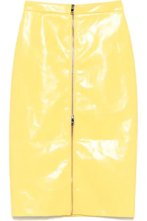 Msgm Mellemlang nederdel med belagt finish