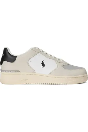Ralph Lauren Sneakers i læder med logobroderi
