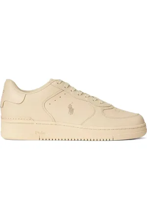 Ralph Lauren Sneakers i læder med logobroderi