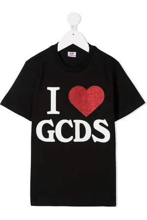 GCDS T-shirt med rund hals og grafisk tryk