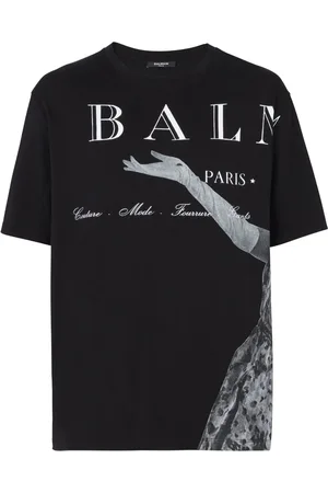 Balmain Madame Jolie T-shirt med grafisk tryk