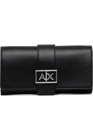 Armani Exchange Quiltet pung med logoplade og kæde