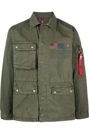 Alpha Industries Militærjakke med stempeltryk