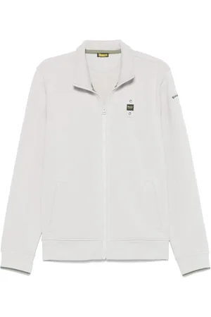 Blauer City sweatshirt med lynlås