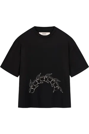 ROUGH. T-shirt med grafisk broderi