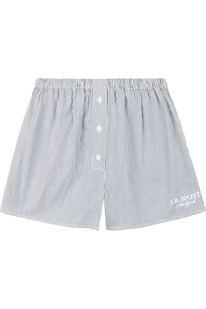 Sporty & Rich Stribede lounge-shorts