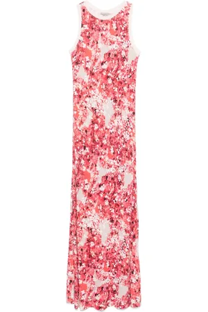 Faliero Sarti Mellemlang kjole med blomstertryk