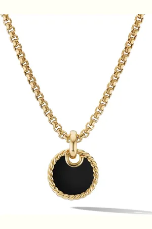 David Yurman DY Elements Disc vedhæng i 18 karat guld (15,5 mm)