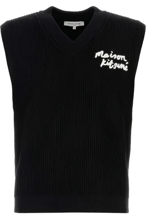 Maison Kitsuné ærmeløs vest i rib
