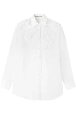 ERMANNO SCERVINO Skjorte med blomsterapplikation