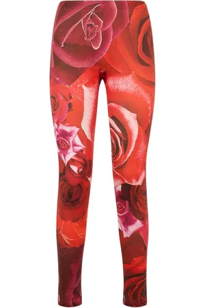 Roberto Cavalli Garden leggings med Rose-tryk