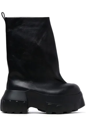 Rick Owens Mellemlange læderstøvler
