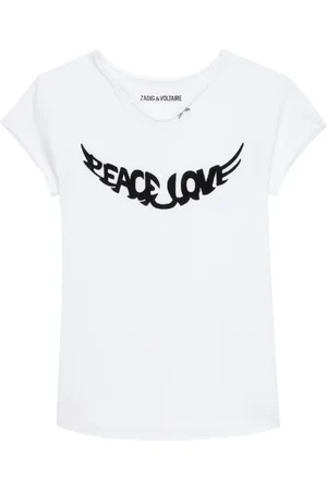 Zadig & Voltaire Boxo T-shirt med grafisk vingetryk