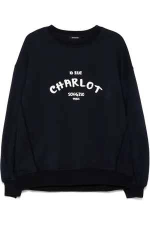 SONGZIO Charlot Paris sweatshirt med malertryk