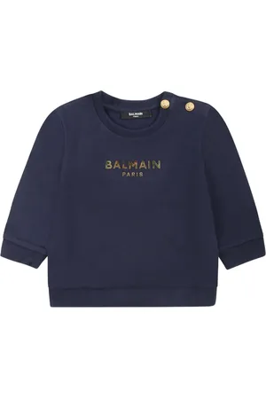 Balmain Sweatshirt med folie-logo