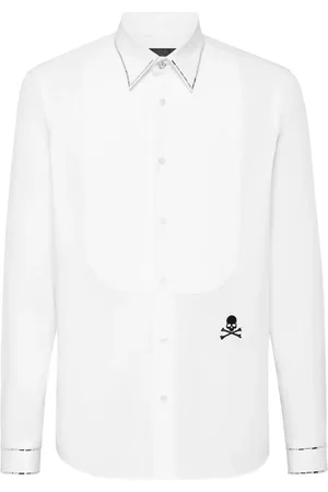 Philipp Plein Skjorte med krystalkant