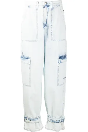 Msgm Jeans med syrevasket effekt og lige ben