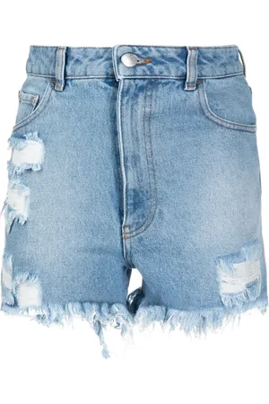 GCDS Denimshorts med slitageeffekt