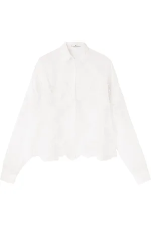 ERMANNO SCERVINO Skjorte med blondepaneler