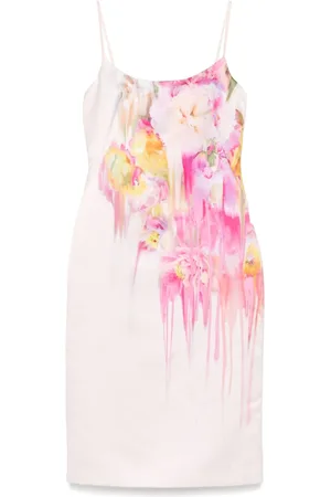 BLUMARINE Mellemlang kjole med blomstertryk