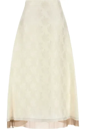 Fendi Mellemlang nederdel med jacquard-mønster