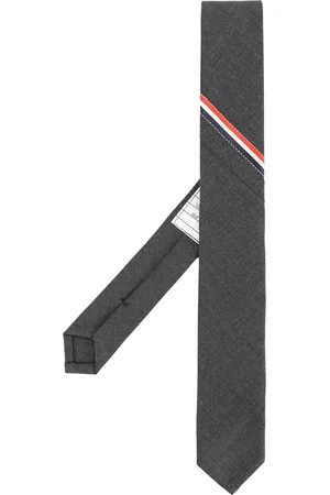 Thom Browne "Classic Necktie With Seamed In Red, White And Blue Selvedge (26cm) In Super 120’s Twill"