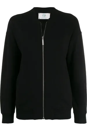 Alberta Ferretti Sweatshirt med Love Me-tryk og lynlås