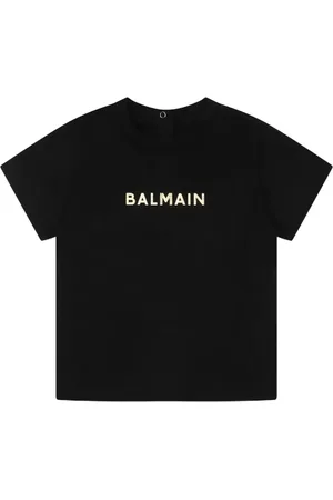 Balmain T-shirt med folie-logo
