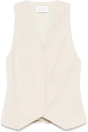 St Agni Nålestribet vest i uld