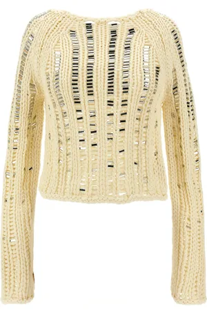 ERMANNO SCERVINO Sweater med pailletudsmykning