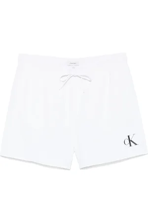 Calvin Klein Mellemlange badeshorts med snoretræk