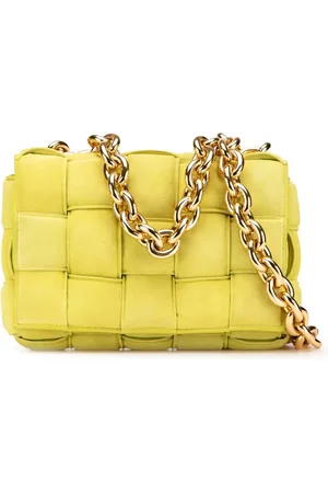 Bottega Veneta Intrecciato Cassette satchel-taske i ruskind med kæde fra 2012-2024