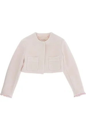Elisabetta Franchi Tweed-jakke med lynlås