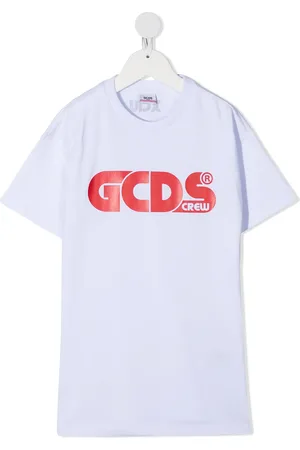 GCDS Langærmet T-shirt-kjole med logotryk