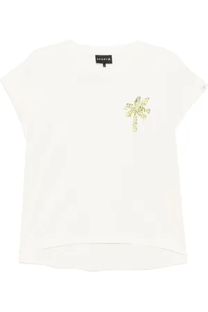 AGNÈS B. T-shirt med palmetryk
