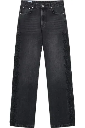 ROUGH. Højtaljede jeans med lige ben