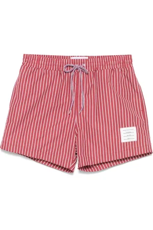 Thom Browne Nålestribede badeshorts