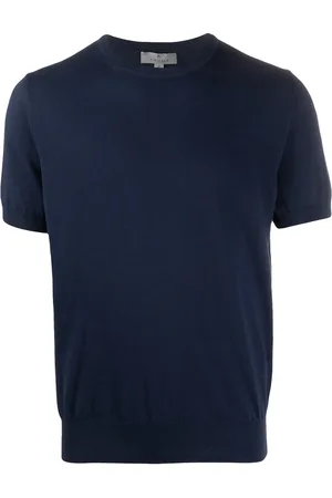 CANALI T-shirt i strik med korte ærmer