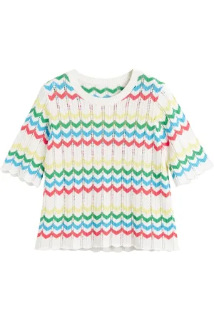 Chinti & Parker Chevron-strikket T-shirt