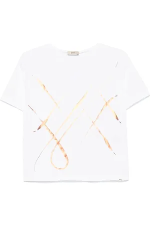 HERNO T-shirt med grafisk tryk