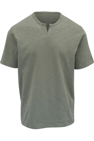 Vince T-shirt med splittet halsdetalje
