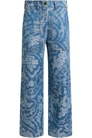 Etro Jacquardmönstrade byxor
