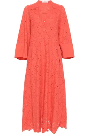 Dorothee Schumacher Lang kjole i broderie anglaise
