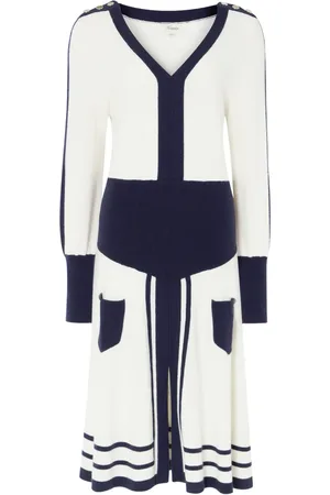 TEMPERLEY LONDON Mellemlang Bretton kjole i strik